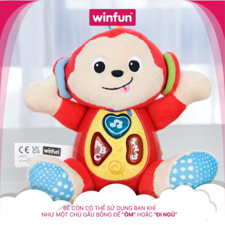 Đồ chơi sơ sinh - tiền giáo dục: chú khỉ phát nhạc vui nhộn Winfun 0275-01